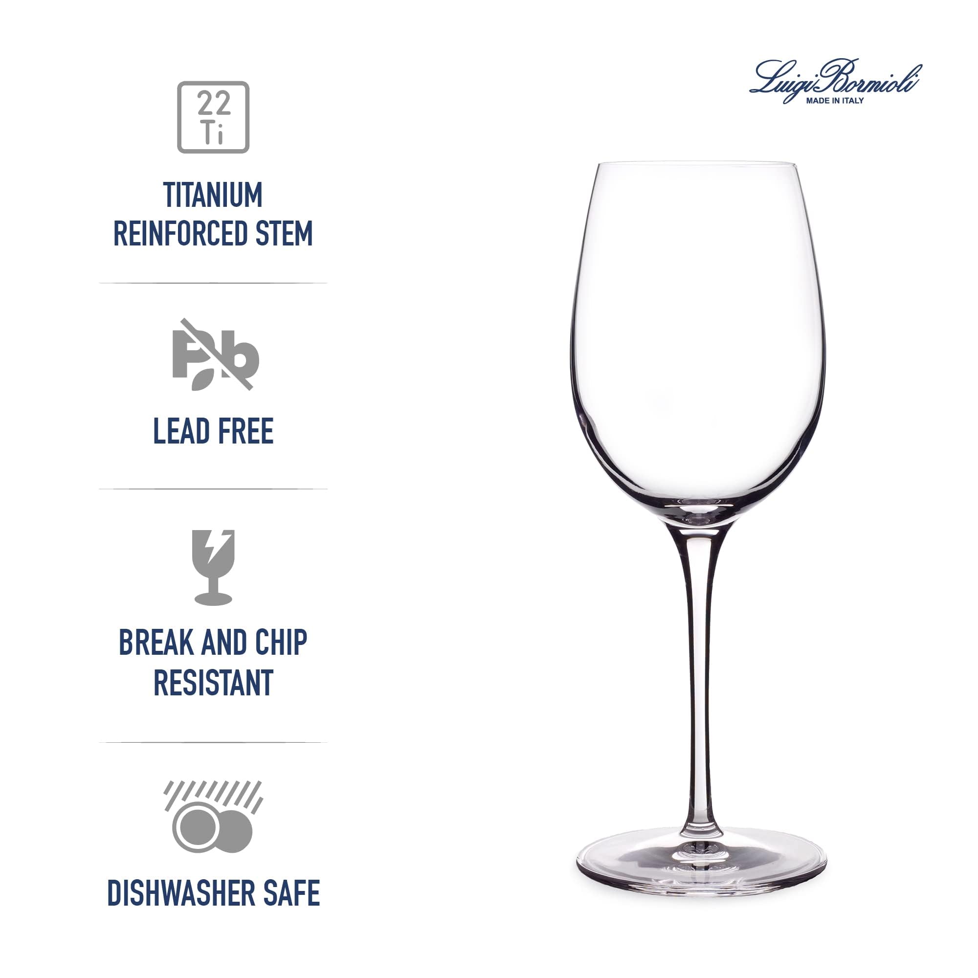 Cristal SON.hyx sin plomo, claridad excepcional para color y aroma.