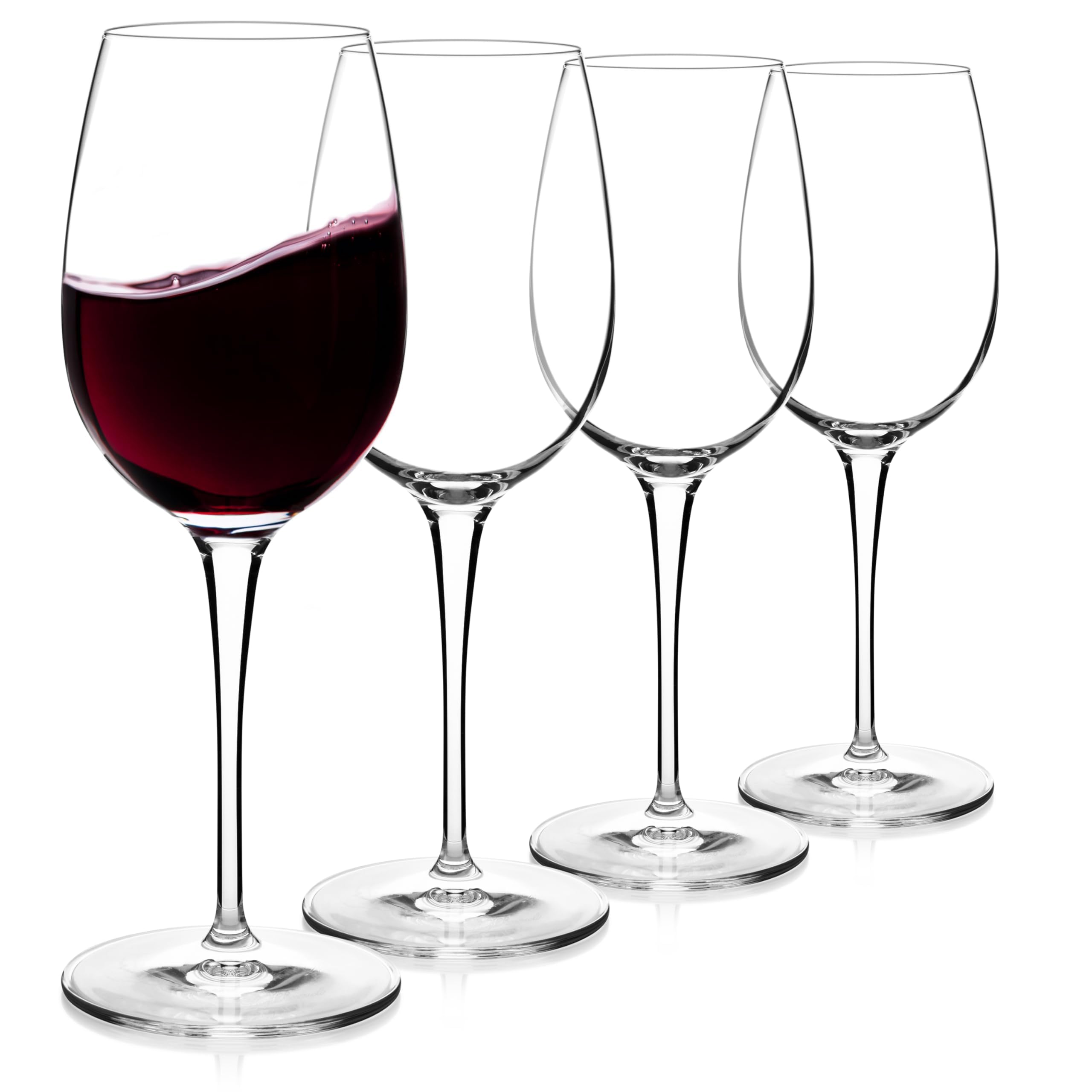 Copa Crescendo de Luigi Bormioli para Burdeos con borde láser, ideal para degustaciones elegantes.