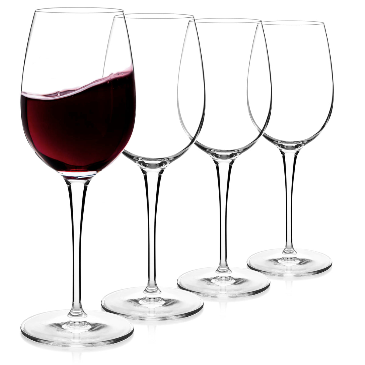 Copa Crescendo de Luigi Bormioli para Burdeos con borde láser, ideal para degustaciones elegantes.