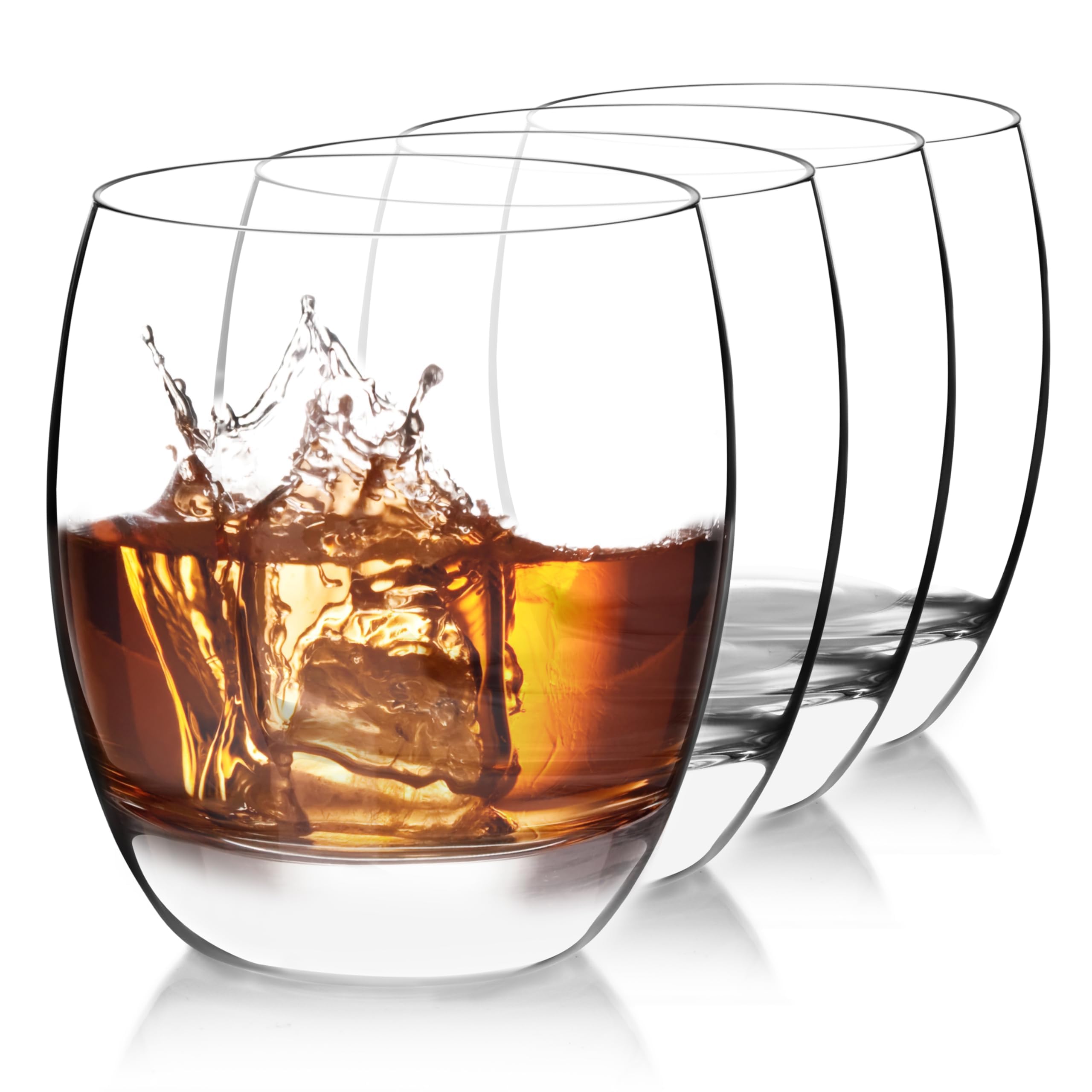 Vaso Crescendo de Luigi Bormioli con base pesada para mayor estabilidad.
