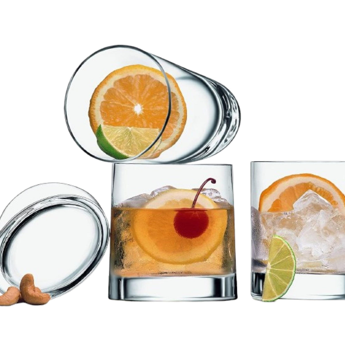 Vaso Luigi Bormioli Veronese DOF, conjunto de seis, brillo cristalino para whisky