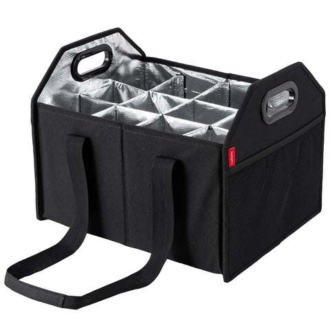 LUILANC porta vinos 12 botellas plegable, ideal para transporte seguro.