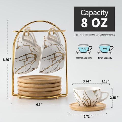 Demitasse Luka en porcelana blanca para bebidas calientes.