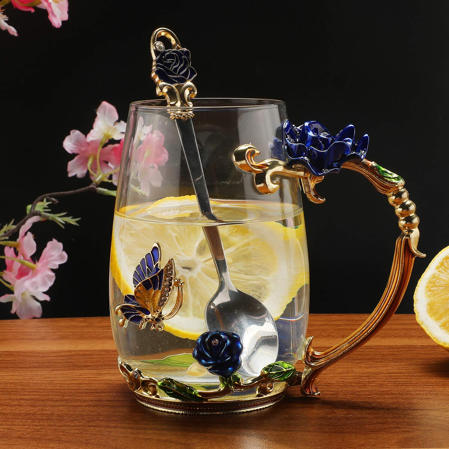 Taza Luka Tech Enamels de cristal sin plomo, brillo duradero