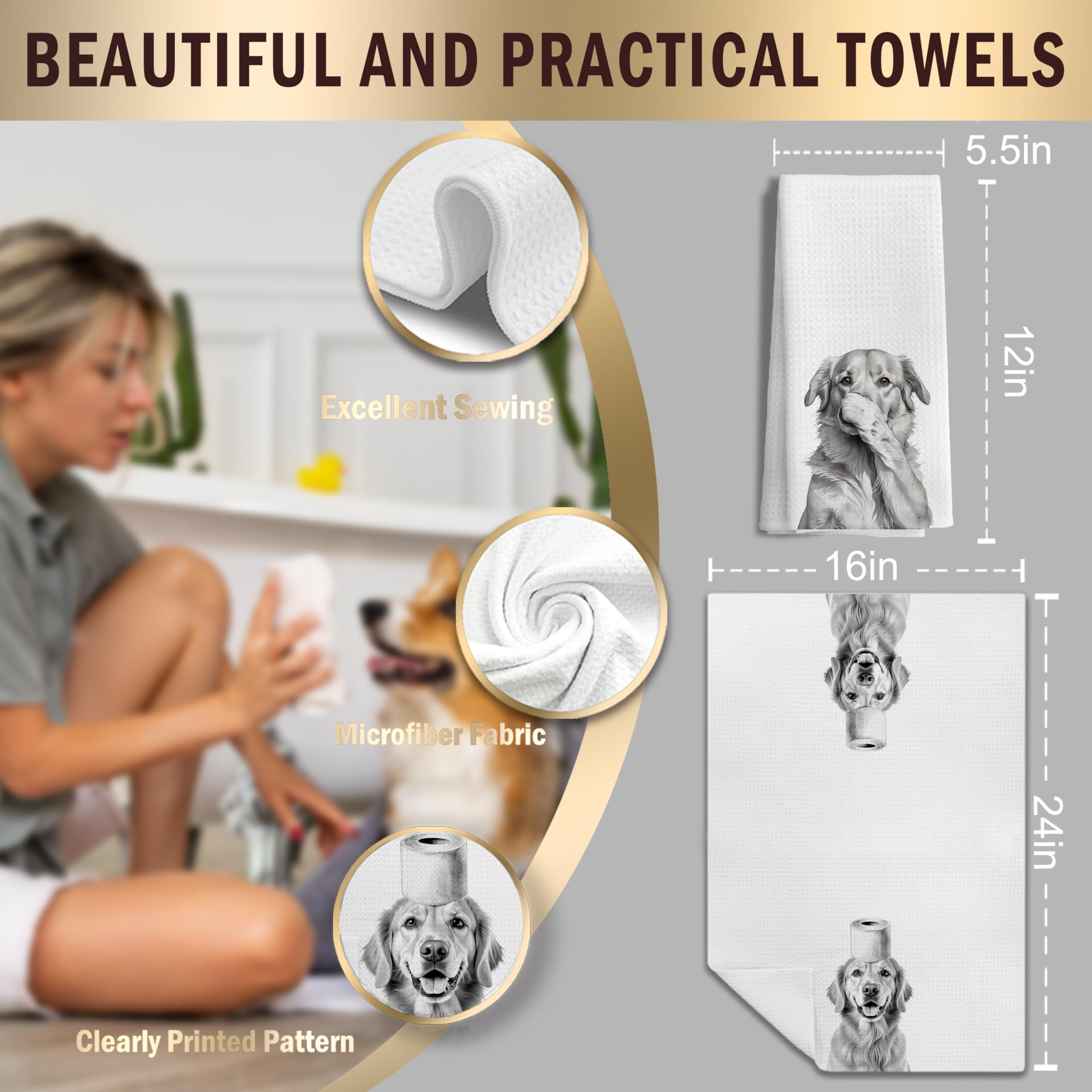 Toallas de baño LUKIPOM con textura gofre, mejora la experiencia diaria