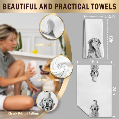 Toallas de baño LUKIPOM con textura gofre, mejora la experiencia diaria