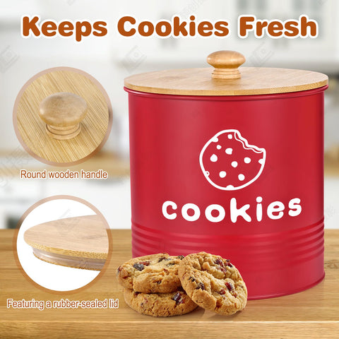 LUKMILEE de 1.5 galones para almacenar grandes lotes de galletas.