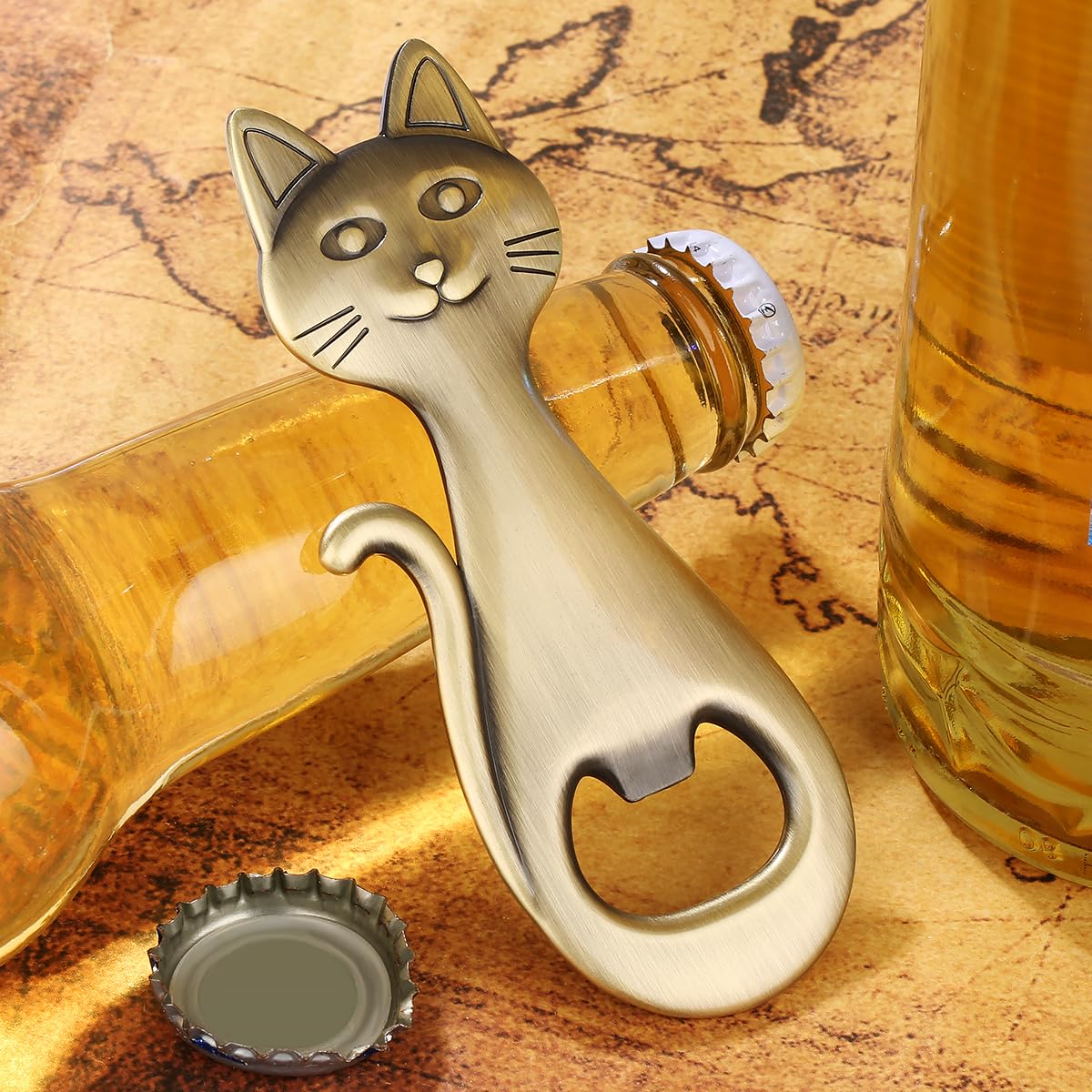 Abridor felino LULLEA, diseño adorable para uso diario y fiestas.