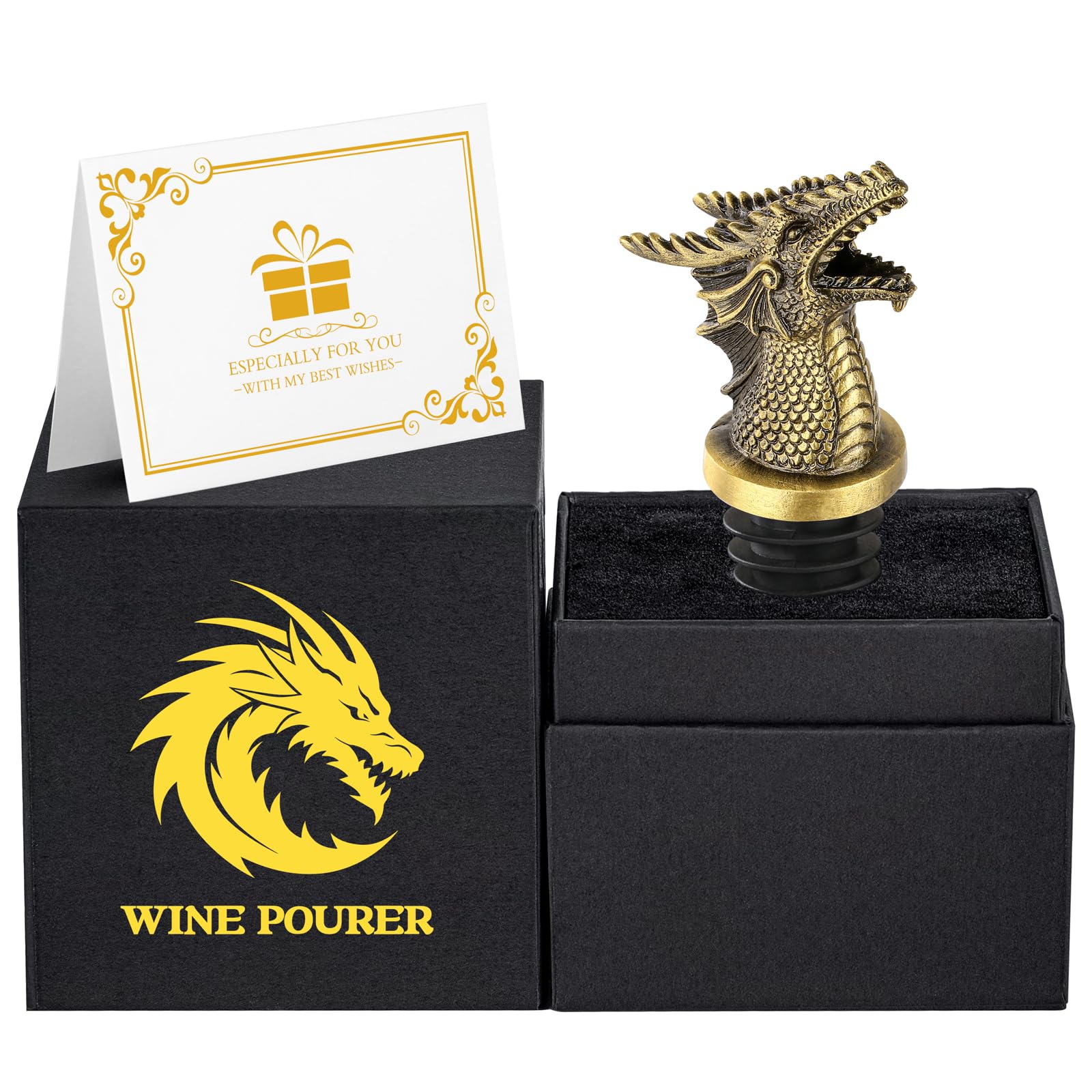 LULLEA Detalle bronce dragon: acabado elegante para decorar y servir