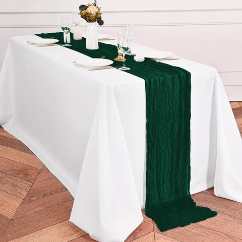 Caída suave y drapeado elegante del camino de mesa Lumaycens para cualquier mesa