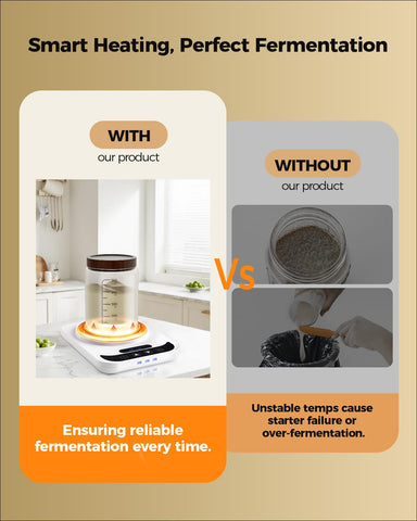 LumoShine temporizador de 12 horas para planificar fermentaciones.