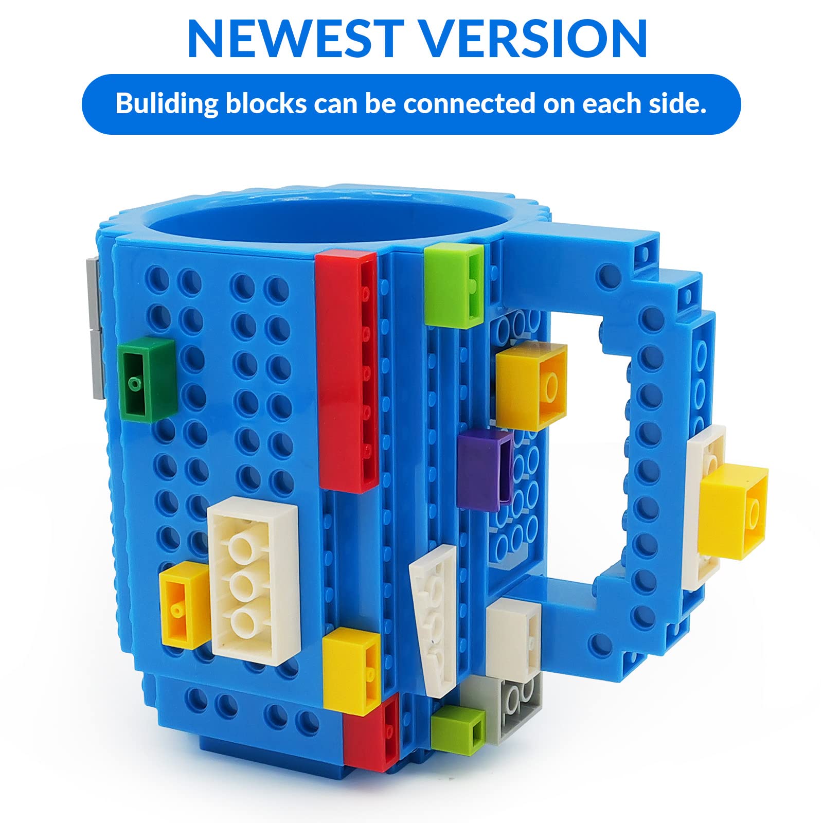 Bloques aleatorios de Lumsburry en la taza, regalo único para fans de construcción