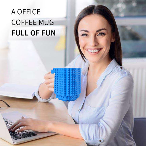 Taza Lumsburry con bloques, práctico accesorio decorativo para fiestas