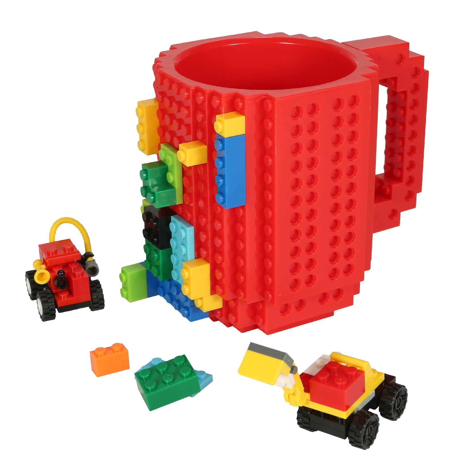 Taza Lumsburry con bloques para construir, ideal para personalizar tu café.