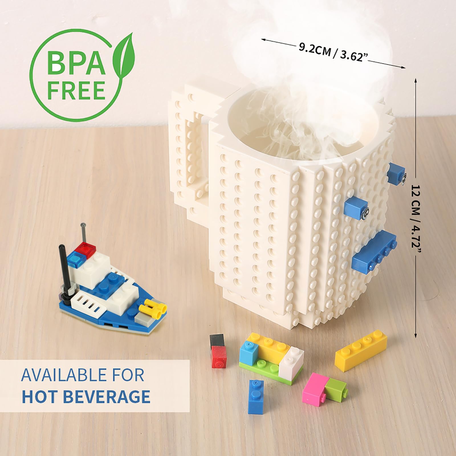 Taza Lumsburry sin BPA segura para bebidas calientes