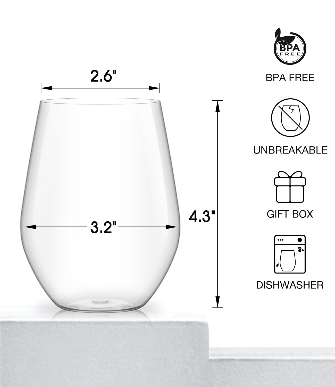 Vaso Luna y Mantha para uso junto a la piscina, ligero y duradero
