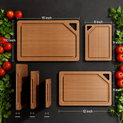 Tabla LunaHush mediana para verduras, tamaño práctico para uso diario.