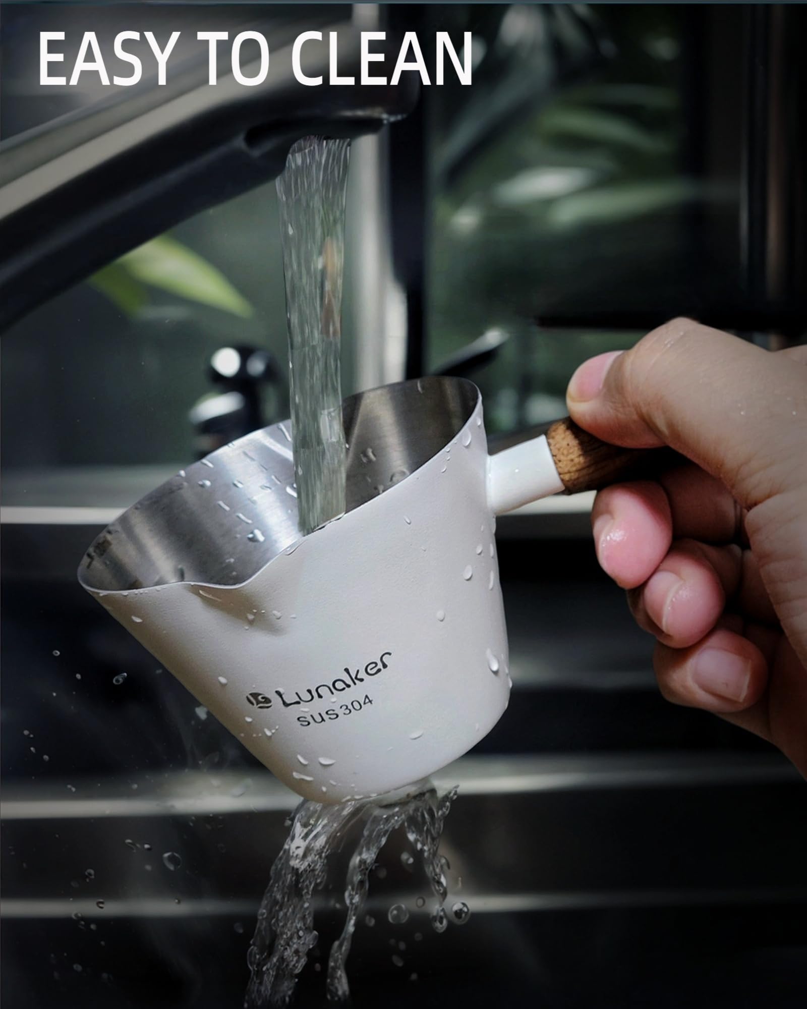 Lunaker espresso 120 ml, capacidad ideal para espresso doble y consistencia.