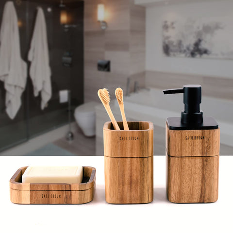 Lunavita conjunto en baño decorado aportando calidez y estilo