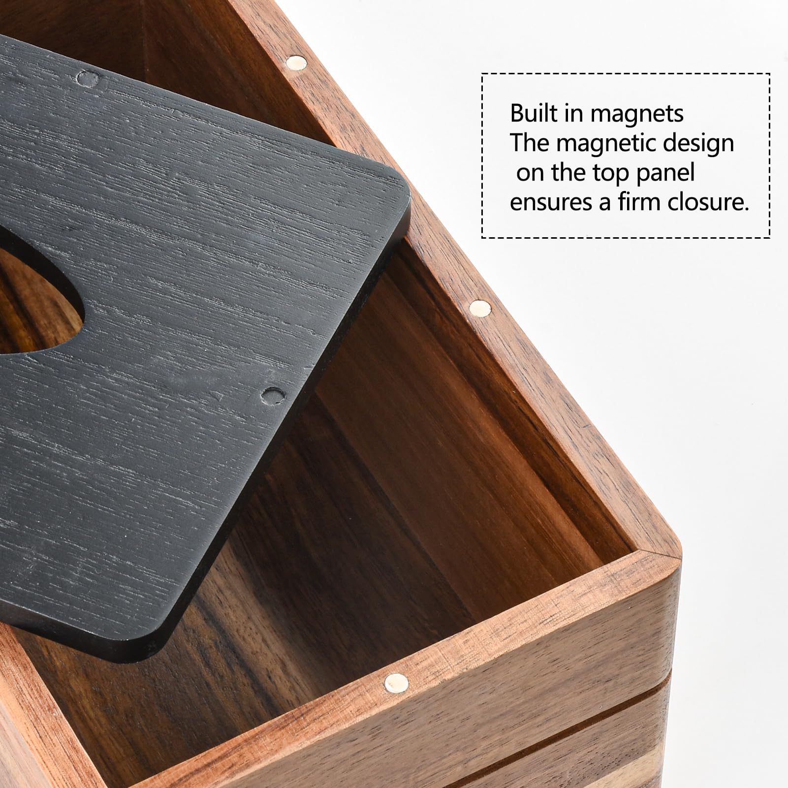 Lunavita tapa de pañuelos colocada en baño aportando orden y estilo práctico