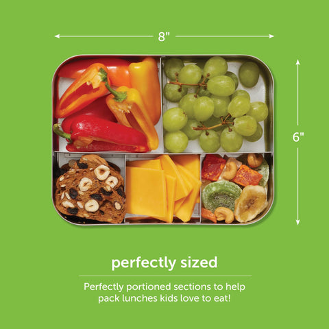 LunchBots Large Trio, capacidad de 32 onzas para una comida completa.