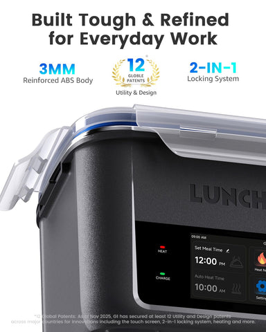 LUNCHGO G1-Standard sistema de cierre 2 en 1 facilita la seguridad