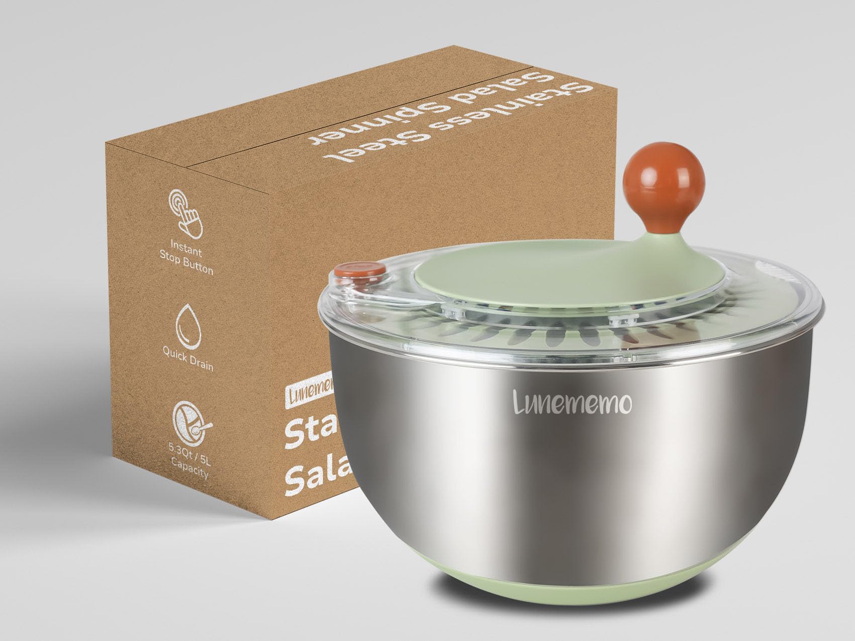 Diseño robusto Lunememo para uso diario en cocina.