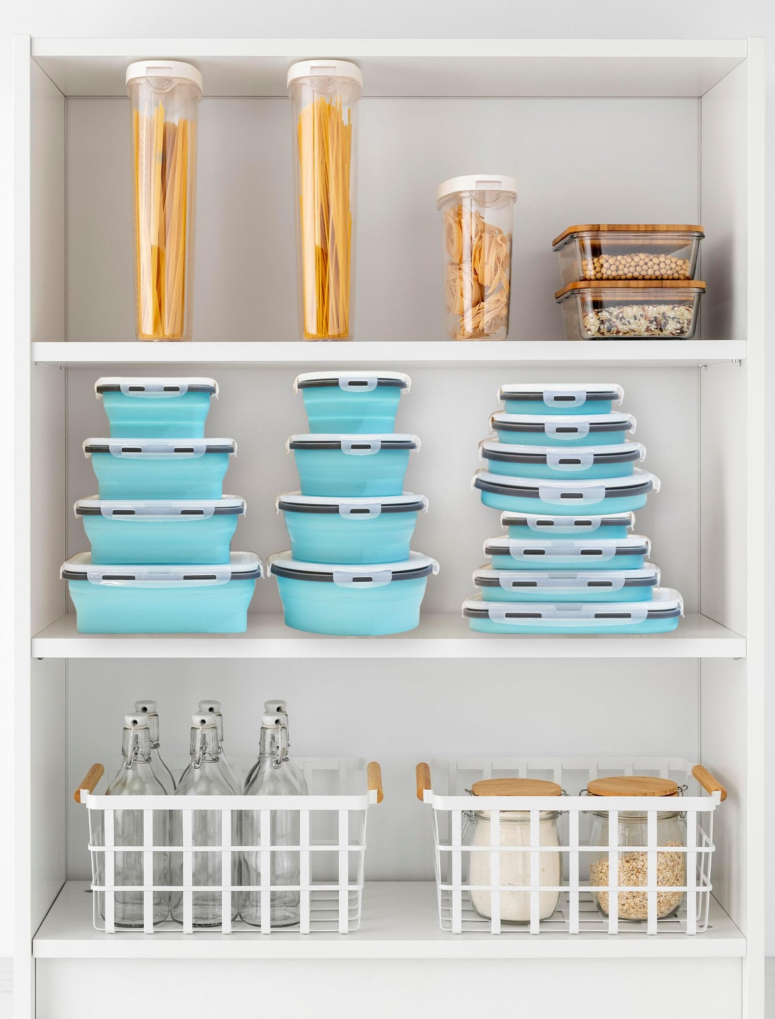 Lunememo envases rectangulares plegables para comidas y organización