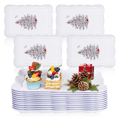 LUODA MirthMood bandejas navidad 15x10 para servir aperitivos con estilo.