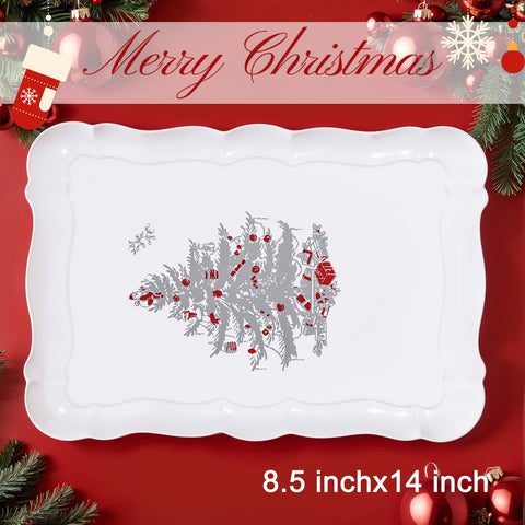LUODA MirthMood juego de bandejas para snacks y dulces navideños.