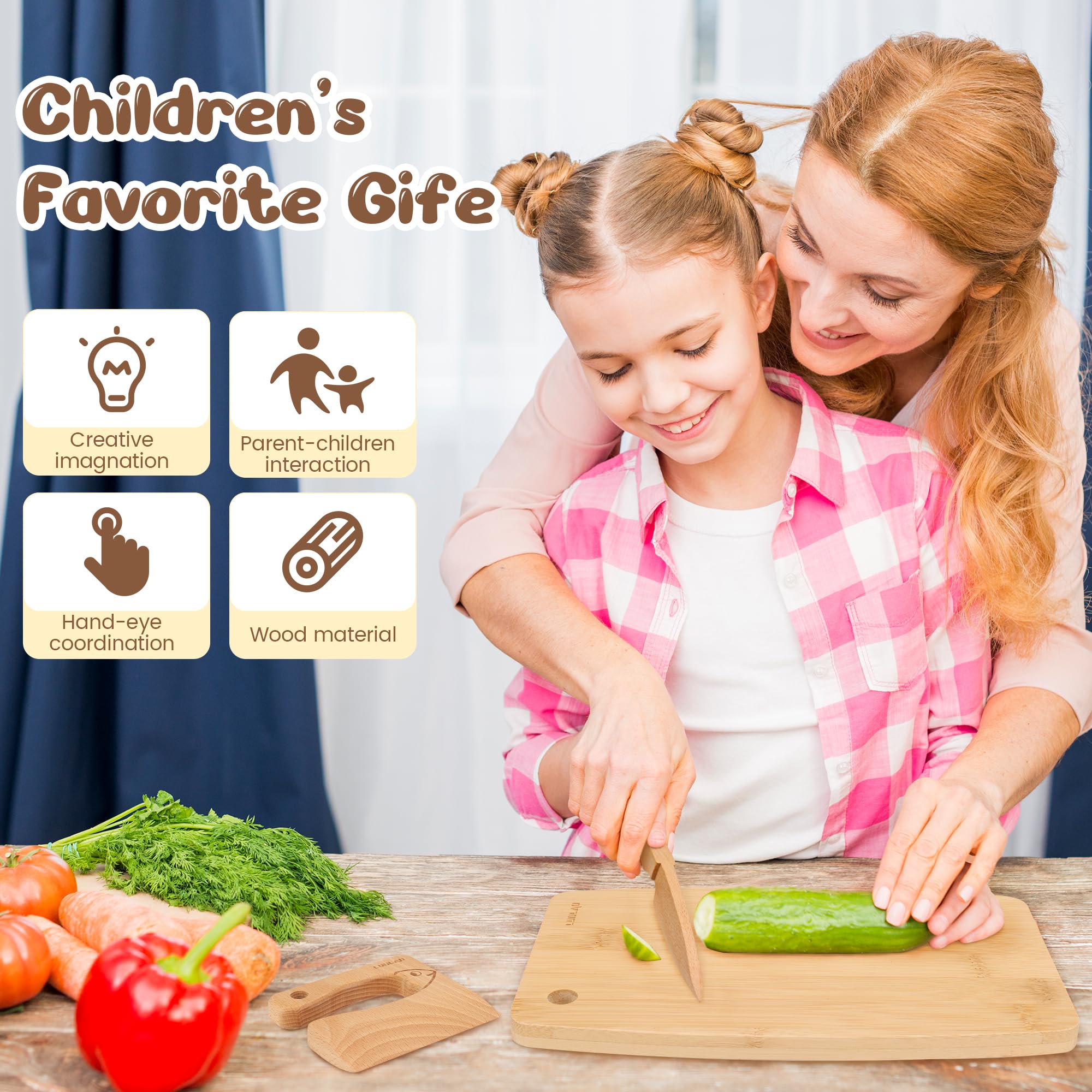 LUOLAO cuchara infantil de madera para aprender medir y usar