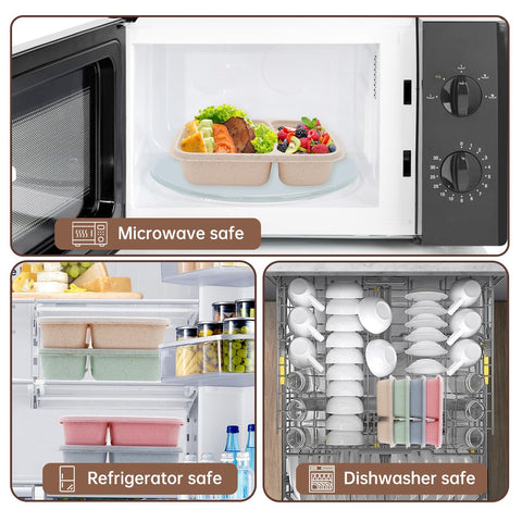 Luriseminger lonchera bento, apta para microondas y lavavajillas