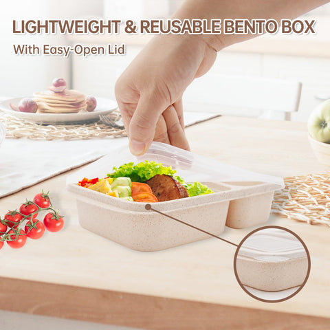 Luriseminger lonchera bento, fibra de trigo sin BPA, opción sostenible