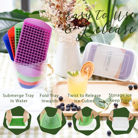 LUSHYUM ideales para cocteles y bebidas frías con cubos pequeños