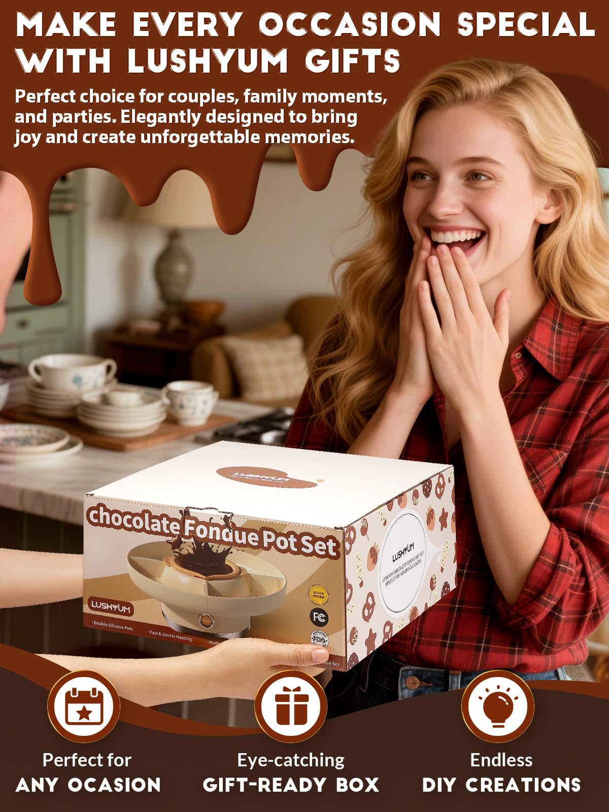 LUSHYUM regalo ideal para fiestas y celebraciones dulces.