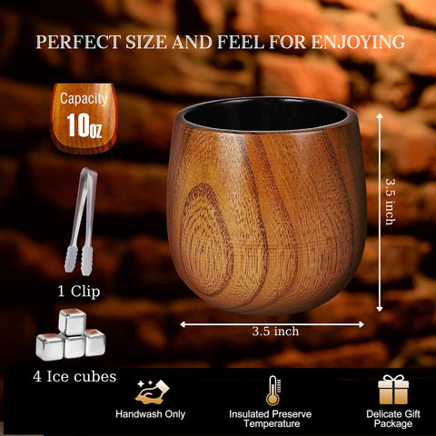 Conjunto regalo LUSHZLUMBERA: dos vasos para whisky.