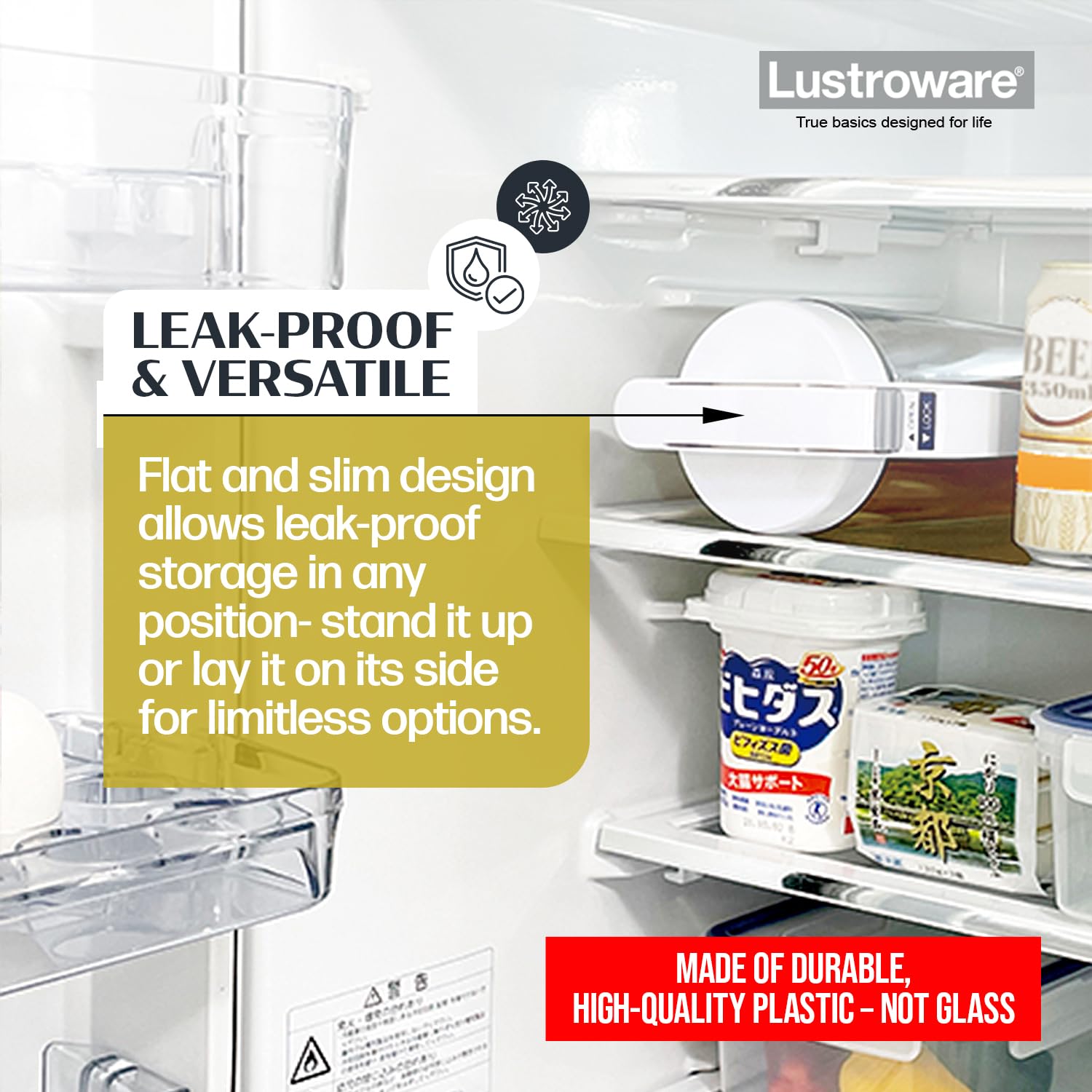 Lustroware QuickServe Jarra 2.1L resistente al calor para bebidas.