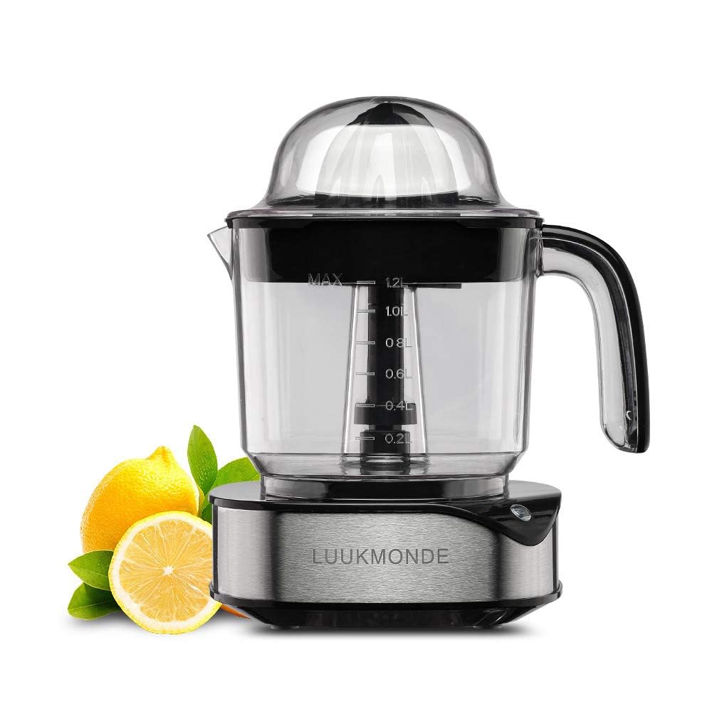 LUUKMONDE exprimidor eléctrico Capacidad 1-2L para jugos frescos en casa