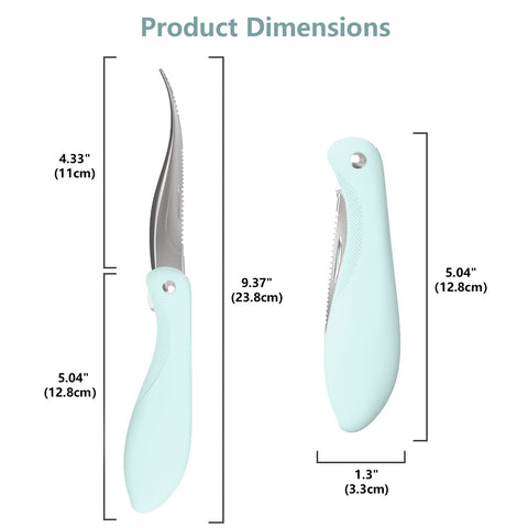 Luvan desvenador de camarones con mango ergonómico y antideslizante para agarre seguro.