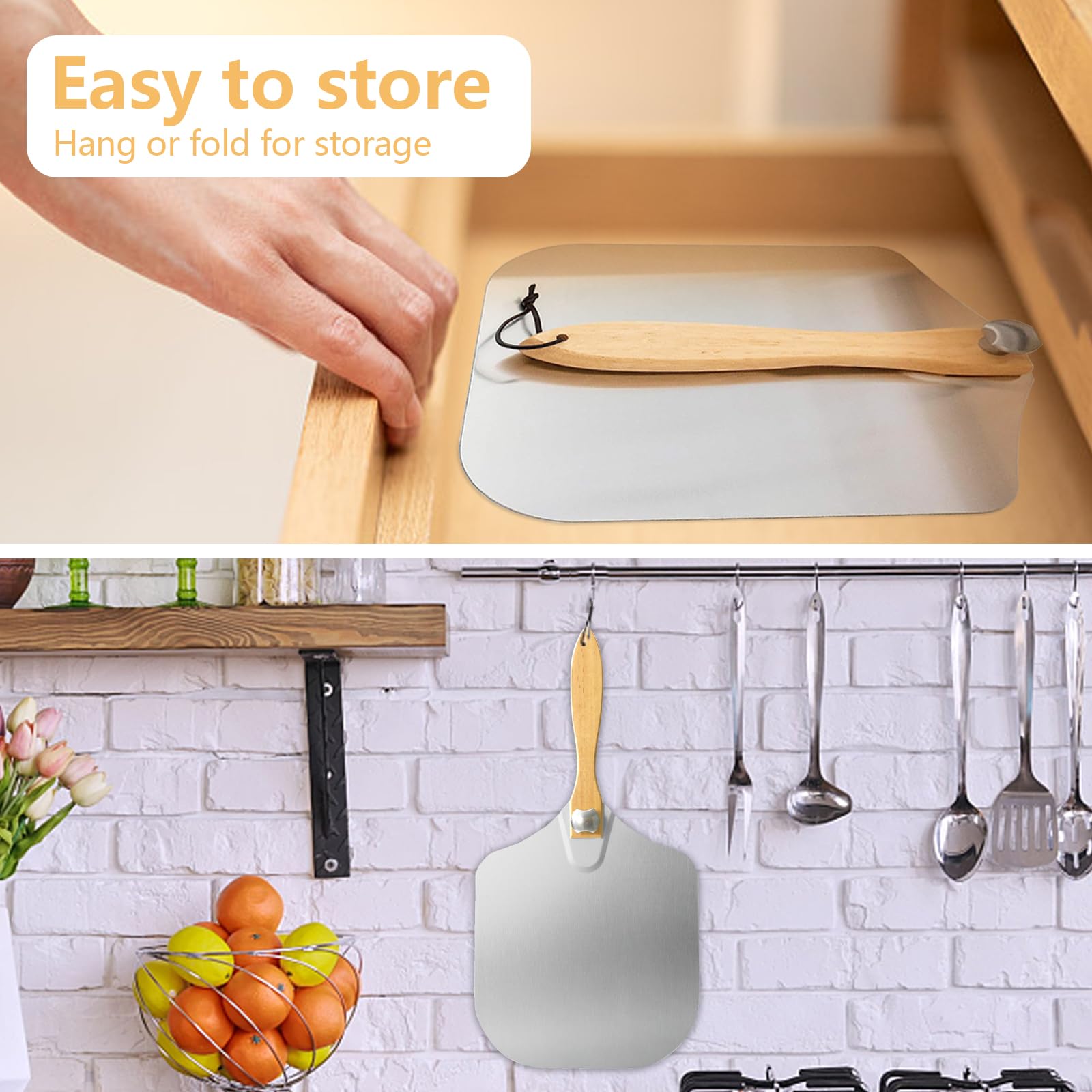 Materiales duraderos: aluminio resistente y madera ligera para uso diario.
