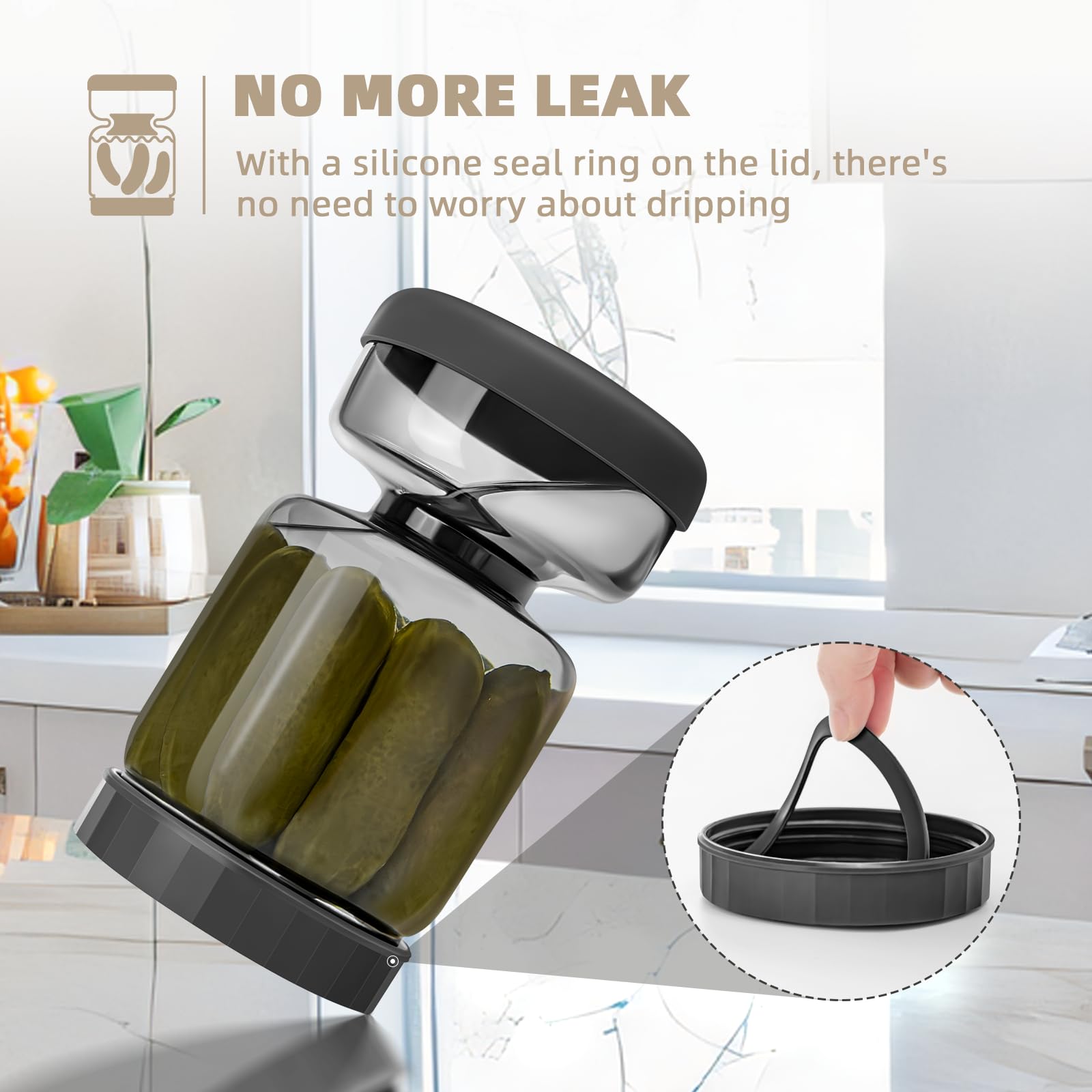 Luvan vidrio borosilicato de 1000 ml para conservar frescura sin olores.