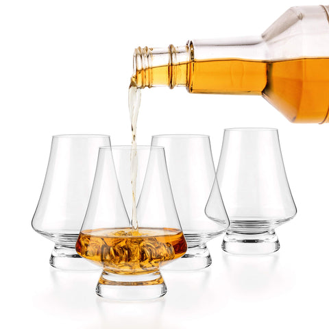 Copa Luxbe con borde estrecho para realzar aromas y sabor.