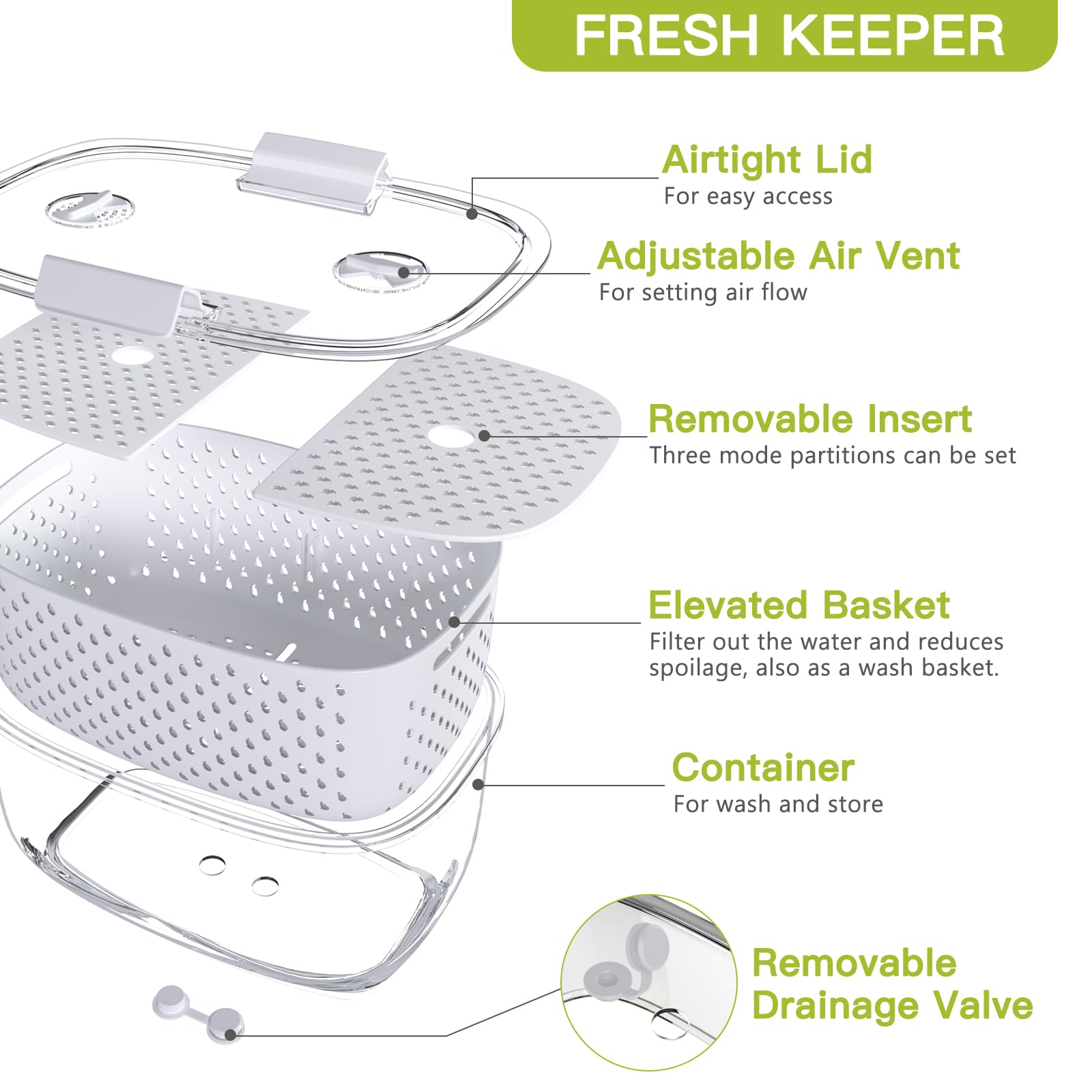 Diseño práctico para refrigerador y ahorro de espacio de LUXEAR.
