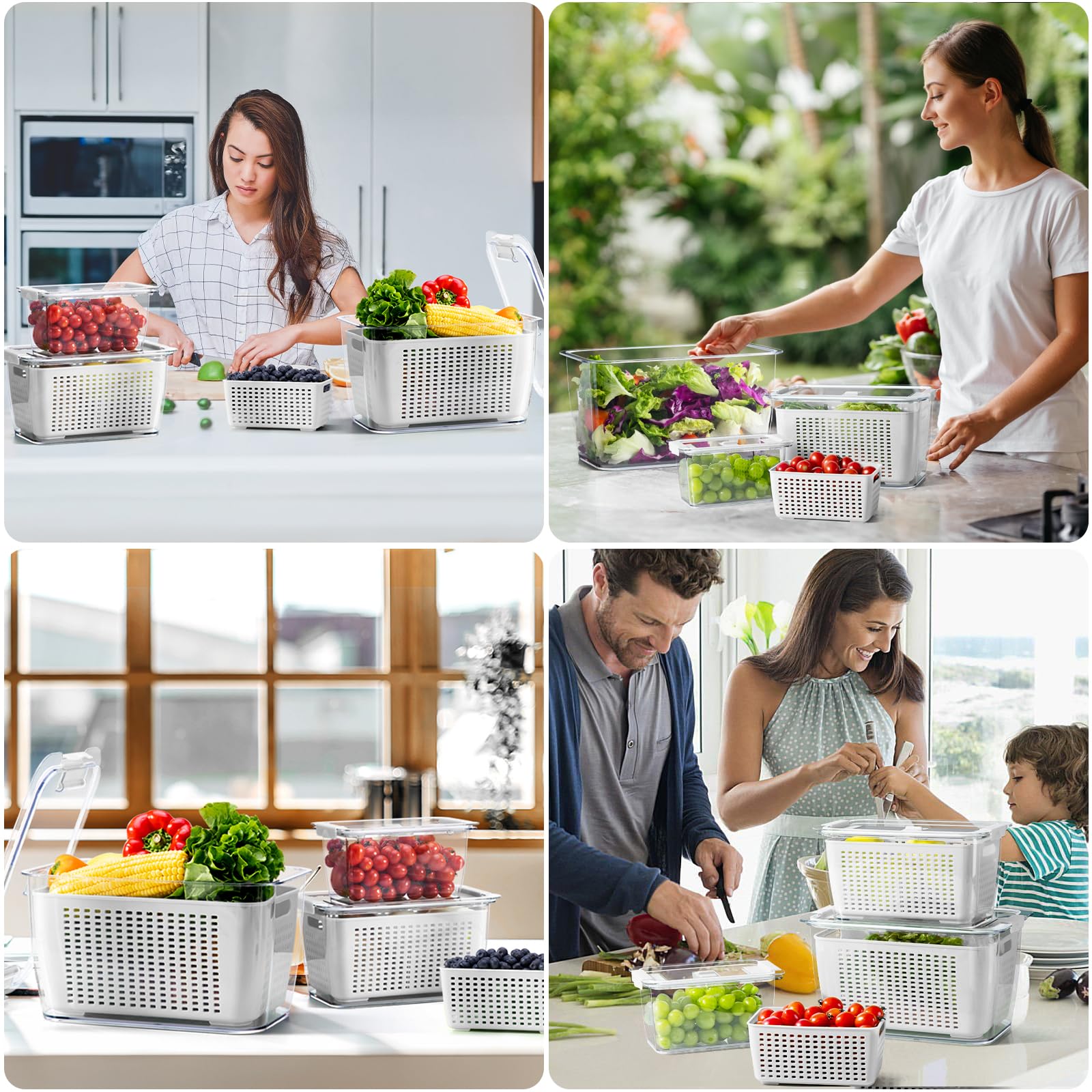 Organiza el refrigerador con contenedores LUXEAR y particiones