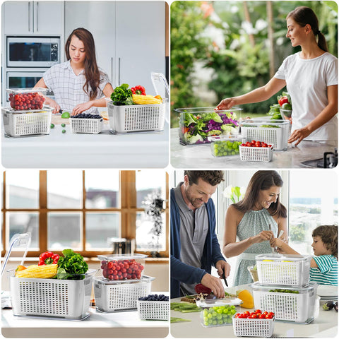 Organiza el refrigerador con contenedores LUXEAR y particiones