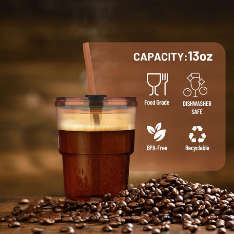 Apto para lavavajillas, limpieza rápida de vasos Luxfuel.