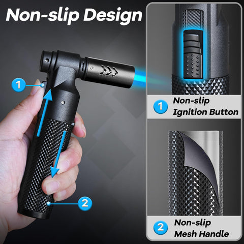 Luxgaze soplete portátil con diseño compacto para viaje y cocina