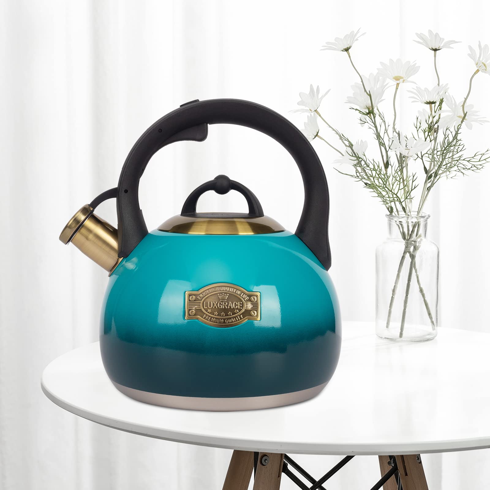 LuxGrace hervidor compatible inducción y gas, versatilidad en la cocina