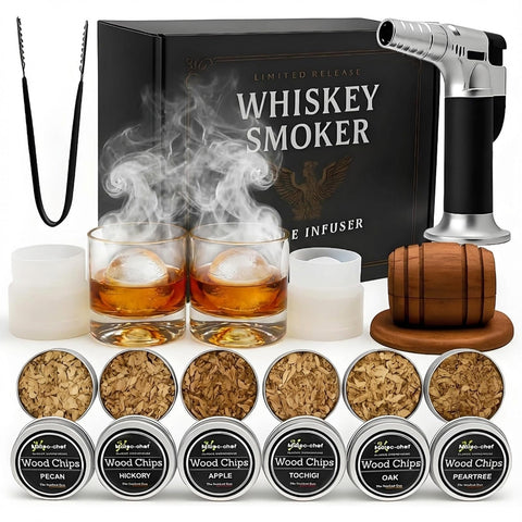 Luxice ahumador whisky tapa de roble: añade humo natural a tus tragos.