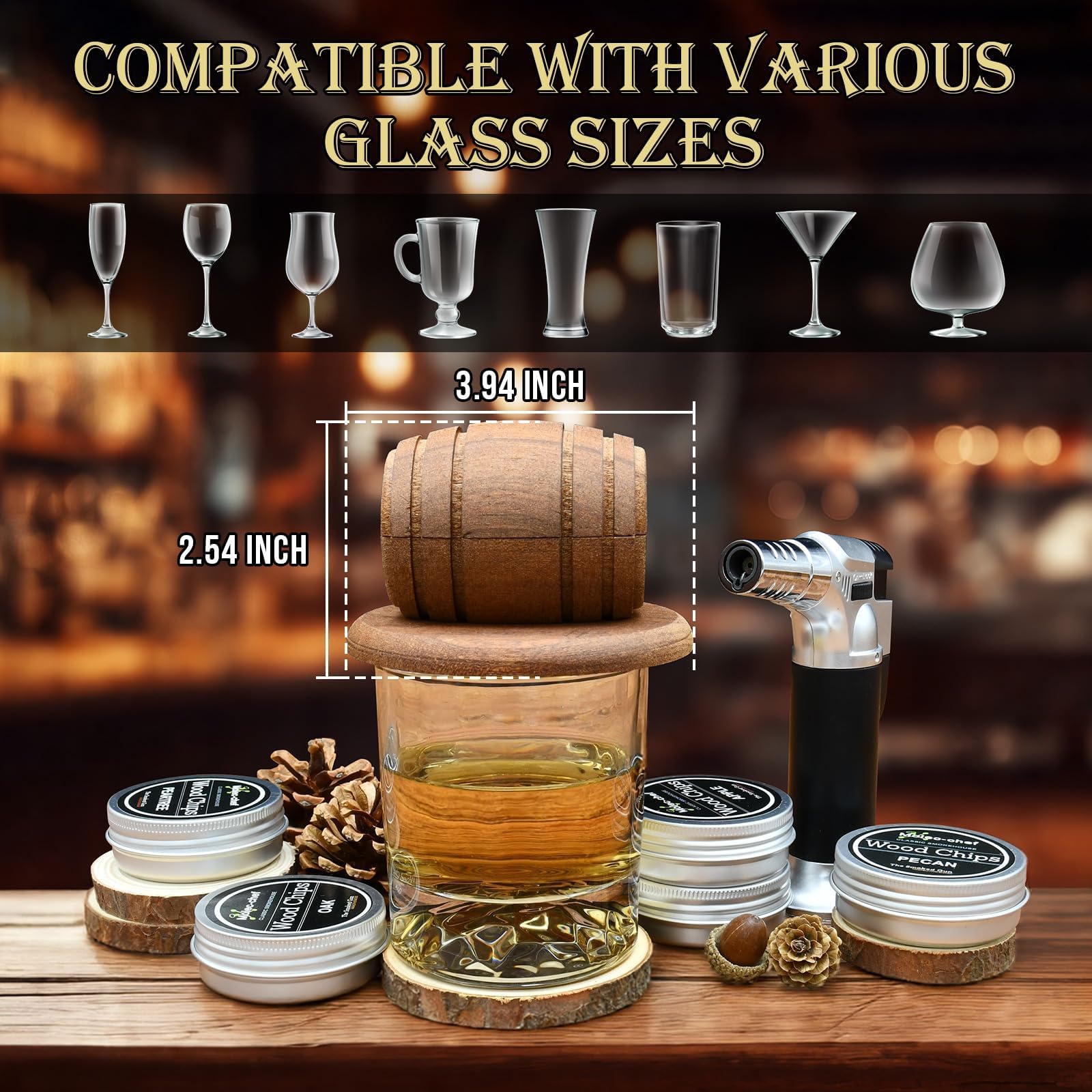 Luxice chips de madera sabores: potencia aromas para whiskey y cócteles en casa.